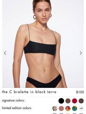 Swim - C Bralette - Black